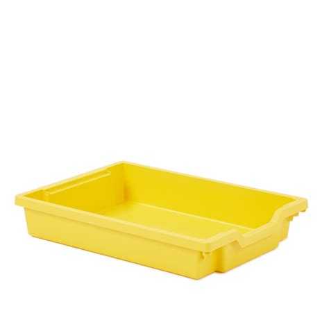 G238153 - Gratnells Shallow Storage Tray - Yellow | GLS