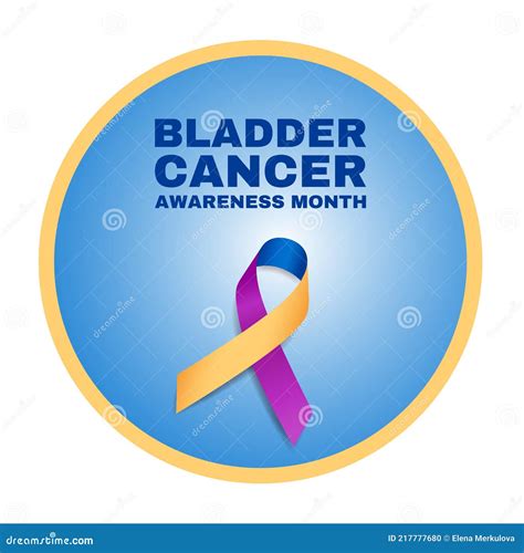 Bladder Cancer Awareness Month Concept Vector Illustration Stock