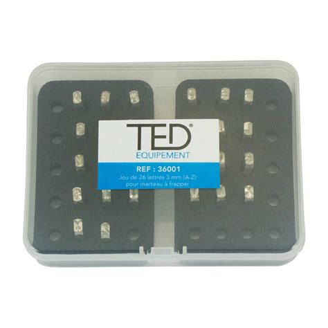 Jeu de 26 caractères à frapper A à Z TED Telenco Store