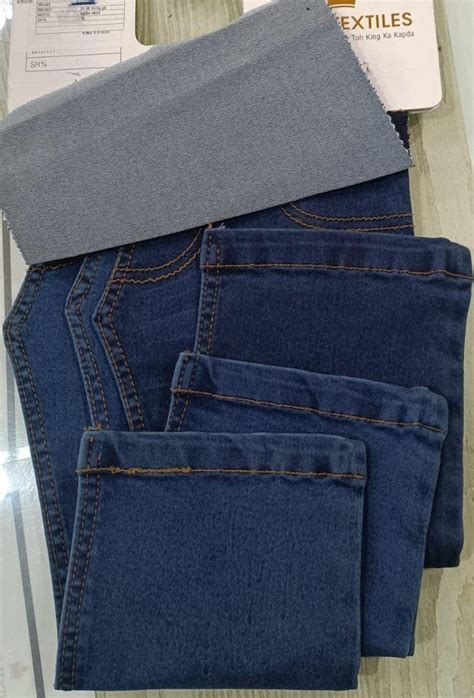 52 54 Plain Denim Fabric Royal Silk For Jeans Packaging Type Roll At