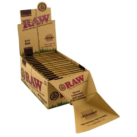 Raw Artesano Organic 1¼ Hemp Rolling Papers With Tray And Filter Tips