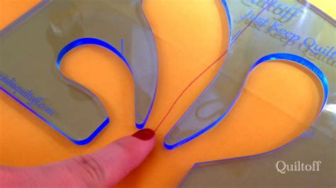 Feather Quilting Ruler By Julia Quiltoff Youtube