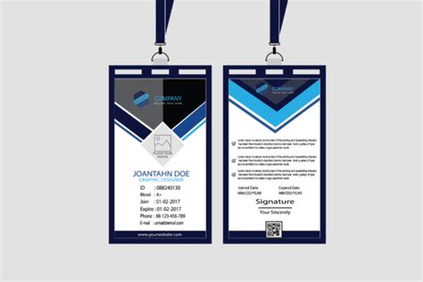 Modern Official Id Card Design Template Graphic By Designservicesworld