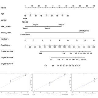 The Nomogram Of Predicting Or Year Os And Prognostic Value