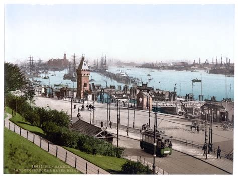 Hamburg Landungsbr Cke Hafen Bei St Paulibundesstaaten St Dte Und