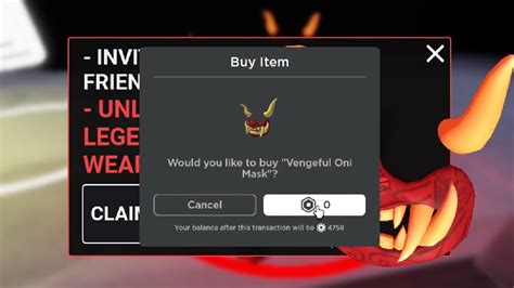 I Sniped The Vengeful Oni Mask Free Roblox Ugc Youtube