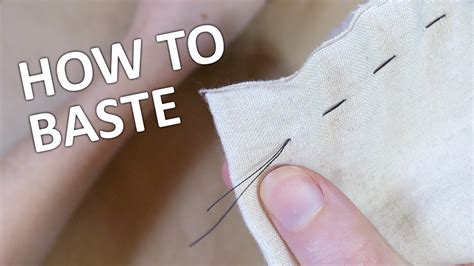 How To Use A Basting Stitch Impatient Tutorials Youtube