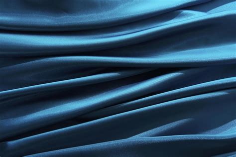 Premium Photo Blue Satin Background