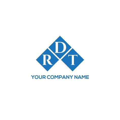 RDT letter logo design on WHITE background. RDT creative initials ...