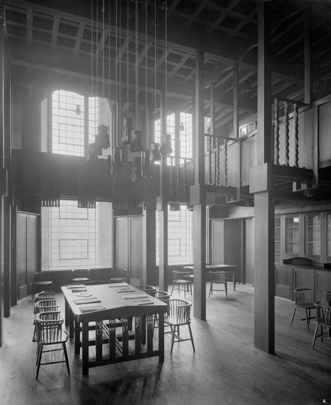 Interior View Of Library Glasgow School Of Art With Ta Glasgow