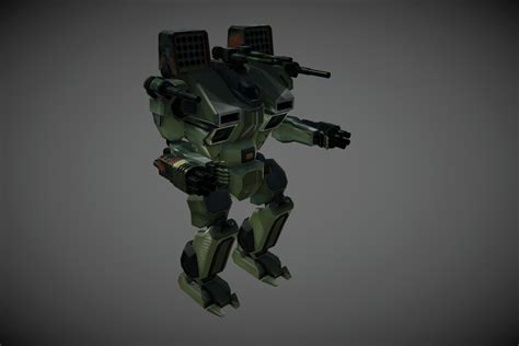 Modular Battle Mech D Unity Asset Store