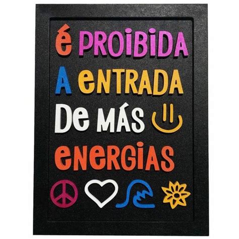 Placa Decorativa Proibida A Entrada De M S Energias Shopee Brasil