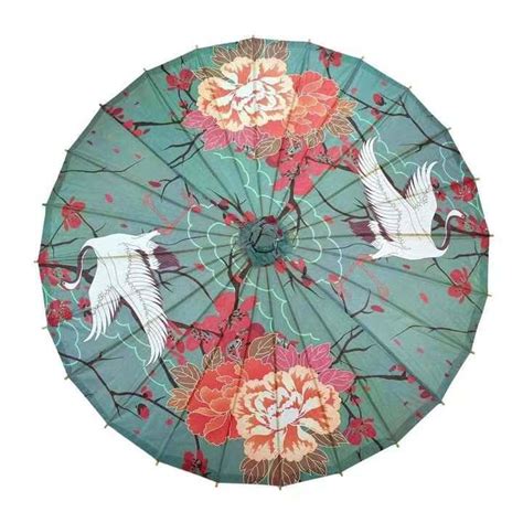 Japanese Parasol Chinese White Oil Paper Umbrella Decorations With Bamboo Frame China Parasol