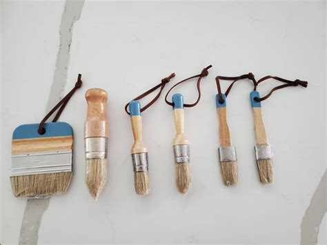 Piece Chalk Paint Wax Brush Set Etsy