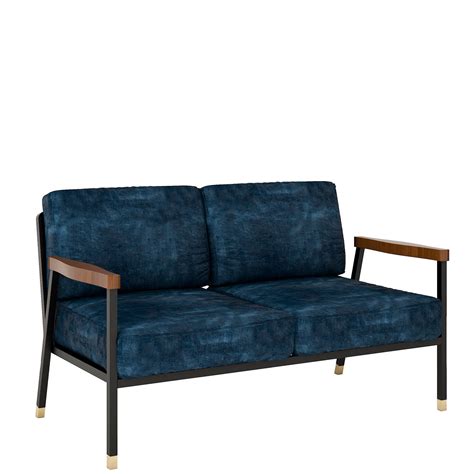 2-Seater Blue Velvet Sofa D-Ita | Artemest