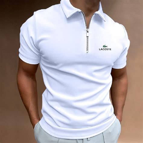 Logotipo Monocrom Tico Camisa Polo Masculina De Ver O Casual Slim