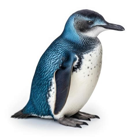 Premium AI Image | Blue penguin isolated on white