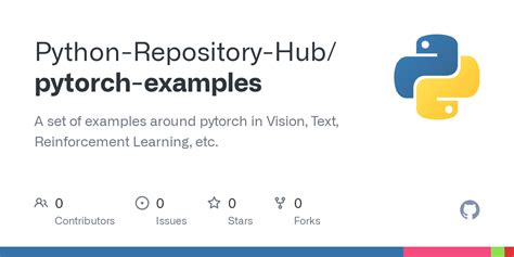 Github Python Repository Hub Pytorch Examples A Set Of Examples