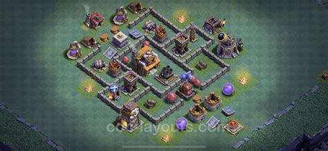 Meisterhütte LvL 5 Base + Link / Layout - Nachtdorf COC Clash of Clans ...