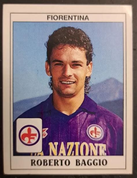 Rara Figurina Esaurita Roberto Baggio Fiorentina Calciatori Panini