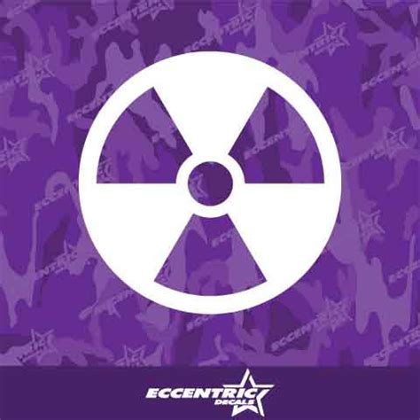 Radioactive Symbol Vinyl Decal Sticker - Eccentric Decals