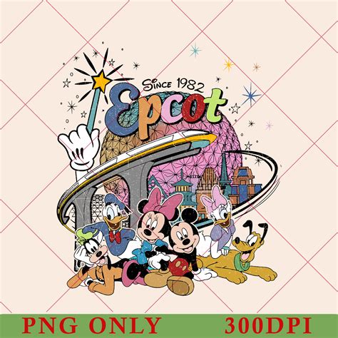 Disney Epcot World Tour Png Retro Disney Epcot Png Mickey Inspire