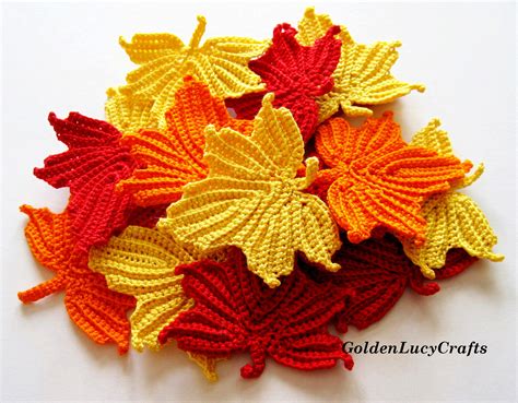 Maple Leaf Applique Crochet Pattern