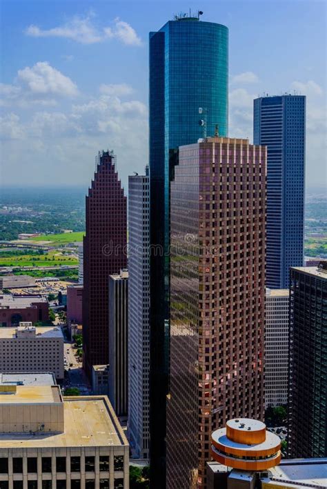 Downtown Houston Buildings Stock Photo Image Of City 42486428