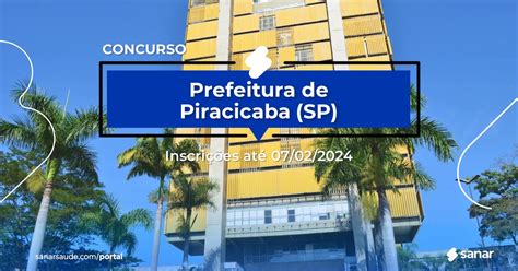 Concurso De Piracicaba Sp Vagas Na Saúde Para Médicos