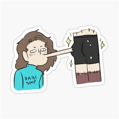 "Dabi simp essential " Sticker for Sale by morgodrawings | Redbubble