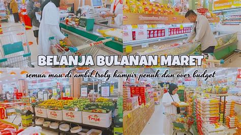 BELANJA BULANAN MARET 2023 GROCERY SHOPPING YouTube