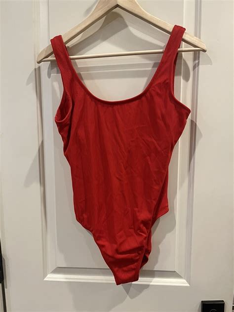 Catalina Vintage Red Baywatch Look Swimsuit One Piece… Gem