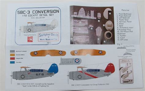 Internet Modeler Starfighter Decals 1 72 SBC 3 Conversion