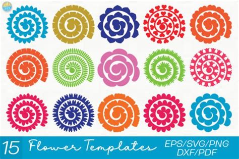 Rolled Rose Paper Flower Svg Digital File For Cricut Silhouette Atelier Yuwaciaojp