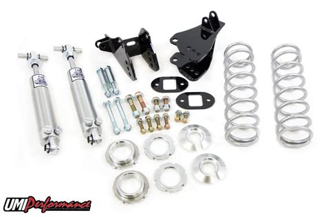 1978 1988 GM G Body Rear Coilover Kit Bolt In Stock Height UMI