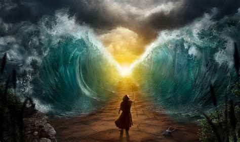 Moses Splits The Sea Behance