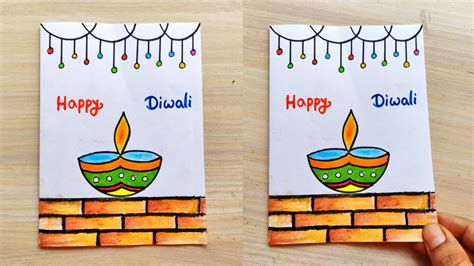 Beautiful Diwali Card Making Diwali Card Making Competition Easy Happy