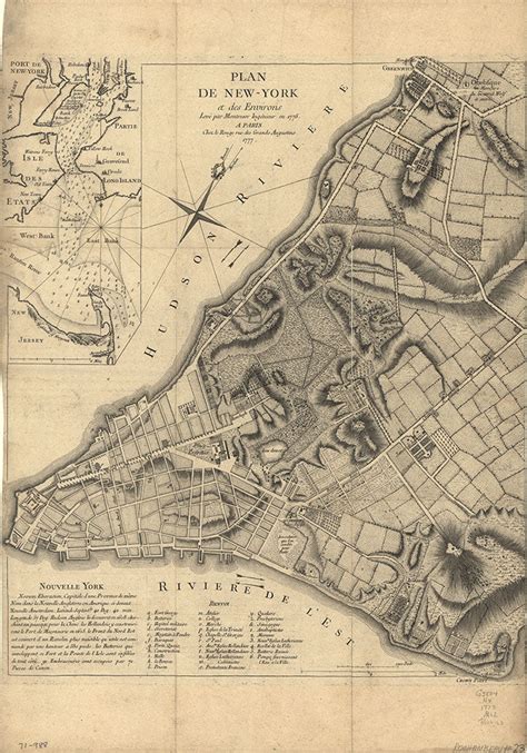 Historic Map of New York City, 1770's — Old NYC Photos