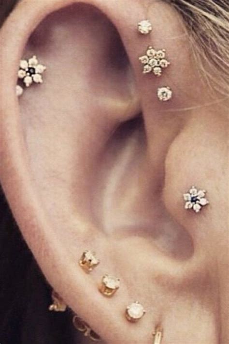 Cool Ear Piercing Combos To Up Your Ear Game Cute Ear Piercings