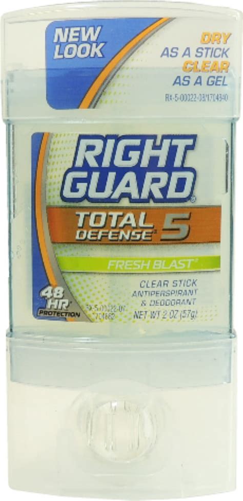 Right Guard Total Defense 5 Anti Perspirant Deodorant Clear Stick