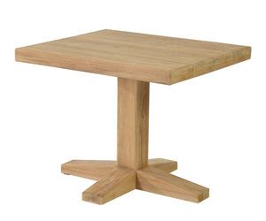 Max Luuk Low Dining Tafel Bruce 70x80x65cm Teak Wilhelmina Designs