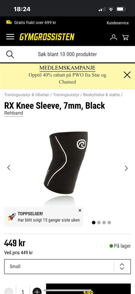 Rehband Rx Knee Sleeve Knest Tte Str Xxl Finn Torget