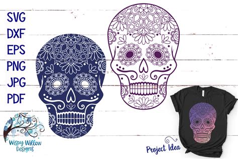 Sugar Skull Svg Cut Files 230999 Svgs Design Bundles