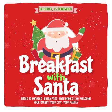 Breakfast With Santa Template Postermywall