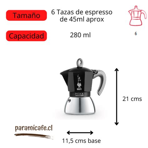 Cafetera Moka Express para Inducción 6 Tazas 280ml Bialetti