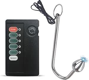 Amazon Electric Shock Anal Hook Plug Electro Metal Vibrating Butt Plugs Estim Sex Products