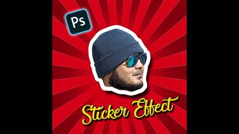 How Create Custom Sticker In Photoshop Youtube