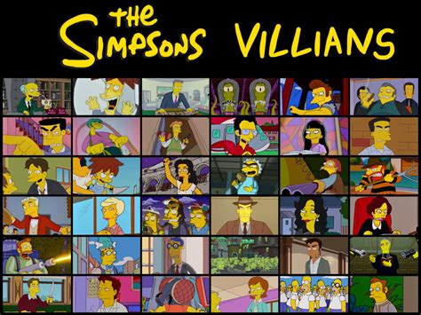 The Simpsons: Villains by JustSomePainter11 on DeviantArt