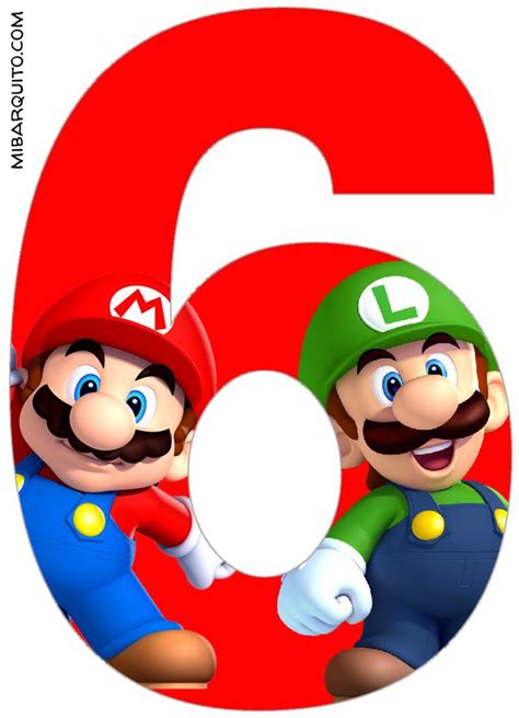 Numeros De Mario Bros Para Imprimir Archivos Mi Barquito