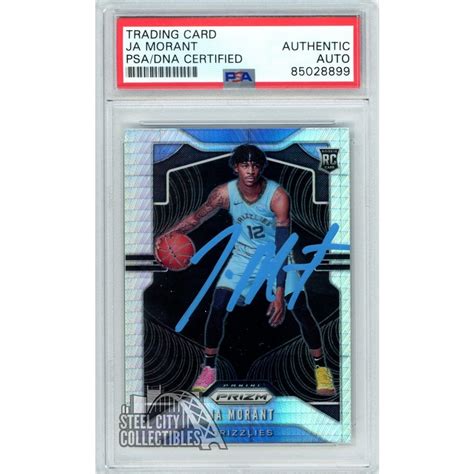 Ja Morant Panini Prizm Hyper Autograph Rookie Card Psa Dna